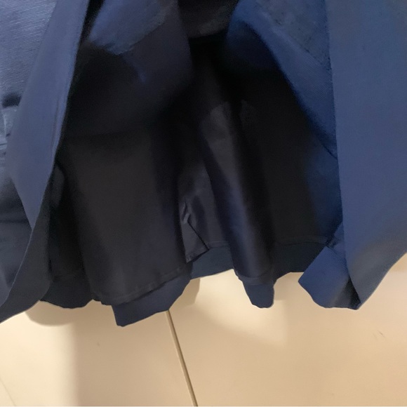 Eliza J Navy Fit & Flare Lace & Faille Navy Cocktail/Formal  Dress - Picture 7 of 11